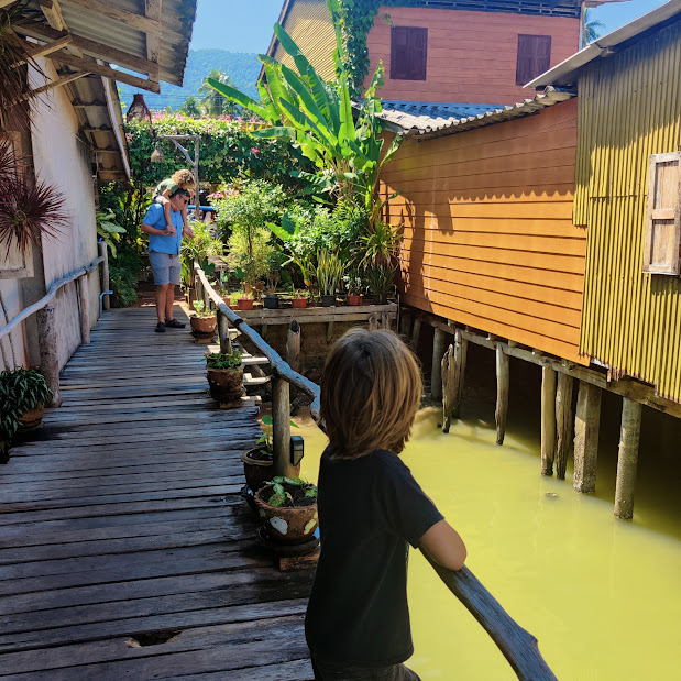 Stilted restaurant in Old Town Koh Lanta